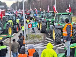 Opolscy rolnicy dołączyli do protestu na granicy polsko-ukraińskiej