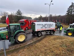 Opolscy rolnicy dołączyli do protestu na granicy polsko-ukraińskiej