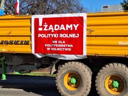 Opolscy rolnicy dołączyli do protestu na granicy polsko-ukraińskiej