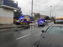 Potrącenie rowerzysty na rondzie w Opolu