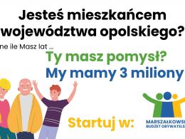 Zgłoś swój pomysł Marszałkowskiego Budżetu Obywatelskiego na 2025 rok