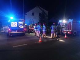 Nocne dachowanie w Złotnikach zakończone w szpitalu