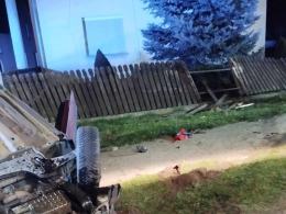 Nocne dachowanie w Złotnikach zakończone w szpitalu