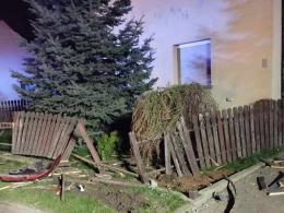 Nocne dachowanie w Złotnikach zakończone w szpitalu