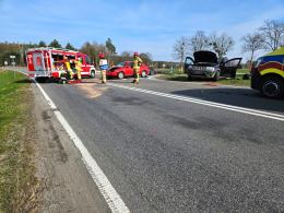 Wypadek na DK45. Jedna osoba poszkodowana