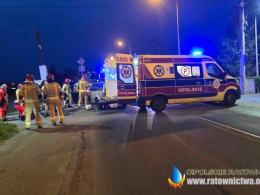 Kolizja na skrzyżowaniu w Opolu: Mężczyzna reanimowany i zabrany do szpitala