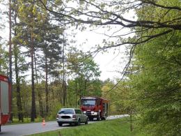 Wypadek na drodze wojewódzkiej numer 414: Kierowca unikał sarny i dachował