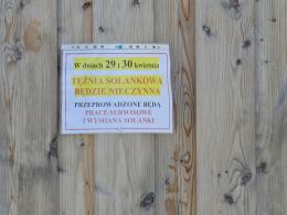 Trwa wymiana solanki w tężni na osiedlu Malinka