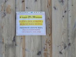 Trwa wymiana solanki w tężni na osiedlu Malinka