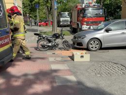 Kolizja na skrzyżowaniu ulic 1-go Maja i Jakuba Kani