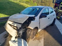 Wystrzałowy poranek na autostradzie A4