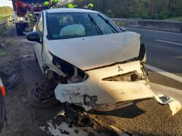 Wystrzałowy poranek na autostradzie A4