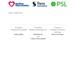 Koalicja Sejmiku Wojewódzkiego podpisała oficjalną umowę współpracy