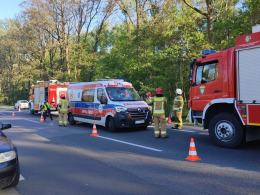 Wypadek na ul. Strzeleckiej w Opolu: 68-latek w rowie