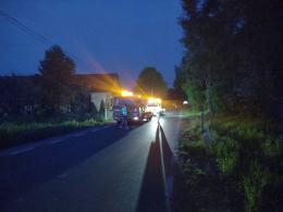 Motocyklista w stanie ciężkim po zderzeniu z samochodem
