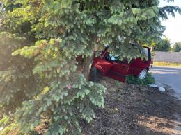 Wypadek w Michalicach - dwie młode osoby w szpitalu