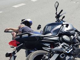 Wypadek motocyklisty. Akcja"Zero tolerancji"