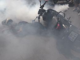 Wypadek motocyklisty. Akcja"Zero tolerancji"