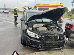 Wypadek na DK 45 w Jełowej: jedna osoba poszkodowana