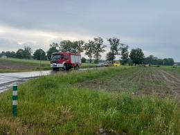Wypadek na DK 45 w Jełowej: jedna osoba poszkodowana