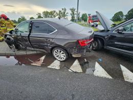 Wypadek na DK 45 w Jełowej: jedna osoba poszkodowana