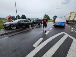 Wypadek na DK 45 w Jełowej: jedna osoba poszkodowana