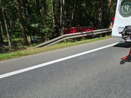 Wypadek śmiertelny między Grodźcem, a Ozimkiem. DK 46 zablokowana