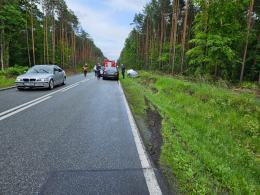 Kierowca stracił panowanie nad pojazdem i wylądował w rowie