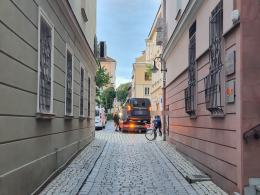 Zderzenie czołowe w centrum miasta