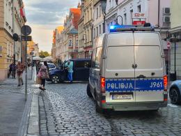 Zderzenie czołowe w centrum miasta
