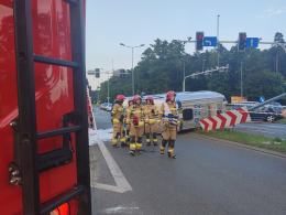 Wypadek na ulicy Częstochowskiej. Radiowóz zderzył się z autem osobowym