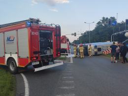 Wypadek na ulicy Częstochowskiej. Radiowóz zderzył się z autem osobowym