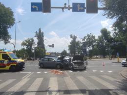 Wypadek na Ozimskiej. Dwie osoby poszkodowane