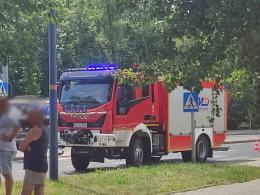 Wypadek na Ozimskiej. Dwie osoby poszkodowane