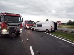 Wypadek na autostradzie A4: pięć osób poszkodowanych