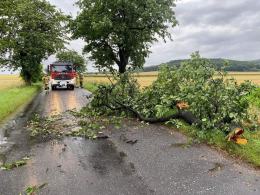 Front burzowy na Opolszczyźnie. Ponad 50 interwencji strażaków 