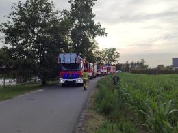 Pożar poddasza. Na dachu była instalacja fotowoltaiczna