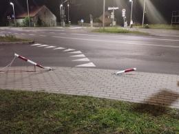 Ściął sygnalizator i oddalił się z miejsca zdarzenia