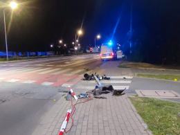 Ściął sygnalizator i oddalił się z miejsca zdarzenia