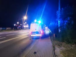 Ściął sygnalizator i oddalił się z miejsca zdarzenia