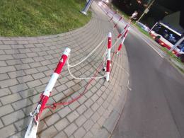 Ściął sygnalizator i oddalił się z miejsca zdarzenia