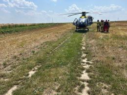 Mężczyzna porażony prądem w Dobieszowie: służby ratunkowe w akcji