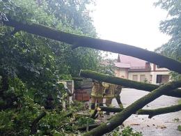 Burze nad Opolszczyzną spowodowały 89 interwencji strażaków