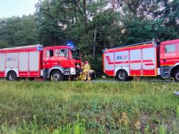 Trzy osoby w szpitalu na skutek wypadku samochodowego. Na miejscu LPR