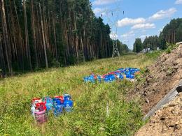 Zderzenie busa przewożącego butle gazowe z ciężarówką na DK45