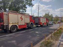 Stracił panowanie i wjechał na pas zieleni