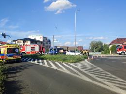 Wypadek na skrzyżowaniu Pużaka i Sosnkowskiego w Opolu - jedna osoba poszkodowana