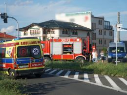 Wypadek na skrzyżowaniu Pużaka i Sosnkowskiego w Opolu - jedna osoba poszkodowana