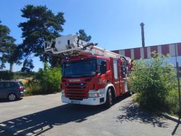 Pożar na ulicy Oświęcimskiej w Opolu