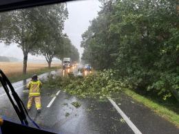 Burze w województwie opolskim: 27 interwencji straży pożarnej